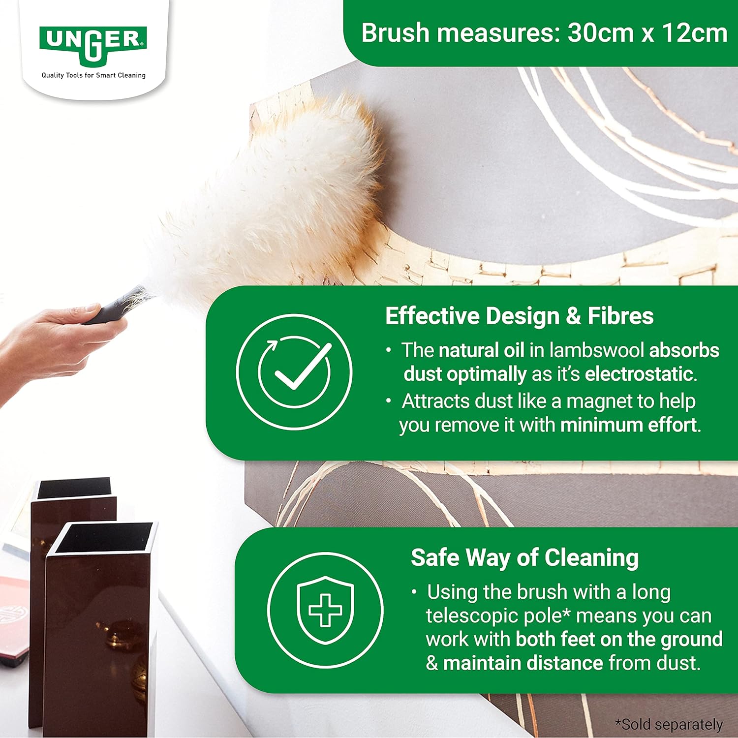 Unger Lambs Wool Duster