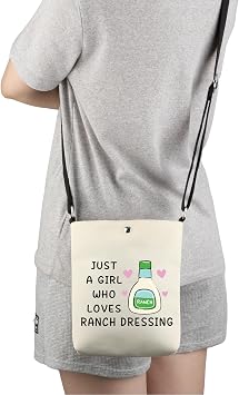 G2TUP Funny Ranch Dressing Gift Who Loves Ranch Dressing Makeup Bag Salad Saucey Lover Cosmetic Bag Funny Foodie Gift (Ranch Dressing X)