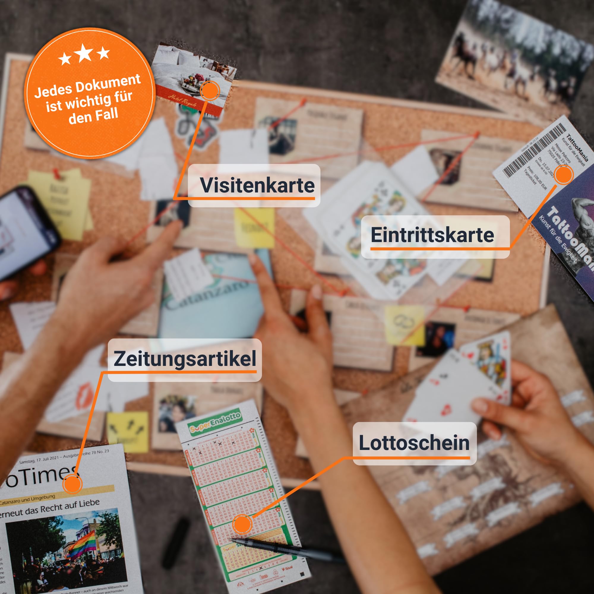 Coup Spiele – Reales Verbrecher-Spiel für zu Hause – Krimi-Spiele für Erwachsene (Coup 1: Sternenhimmel, 1 Fallakte)