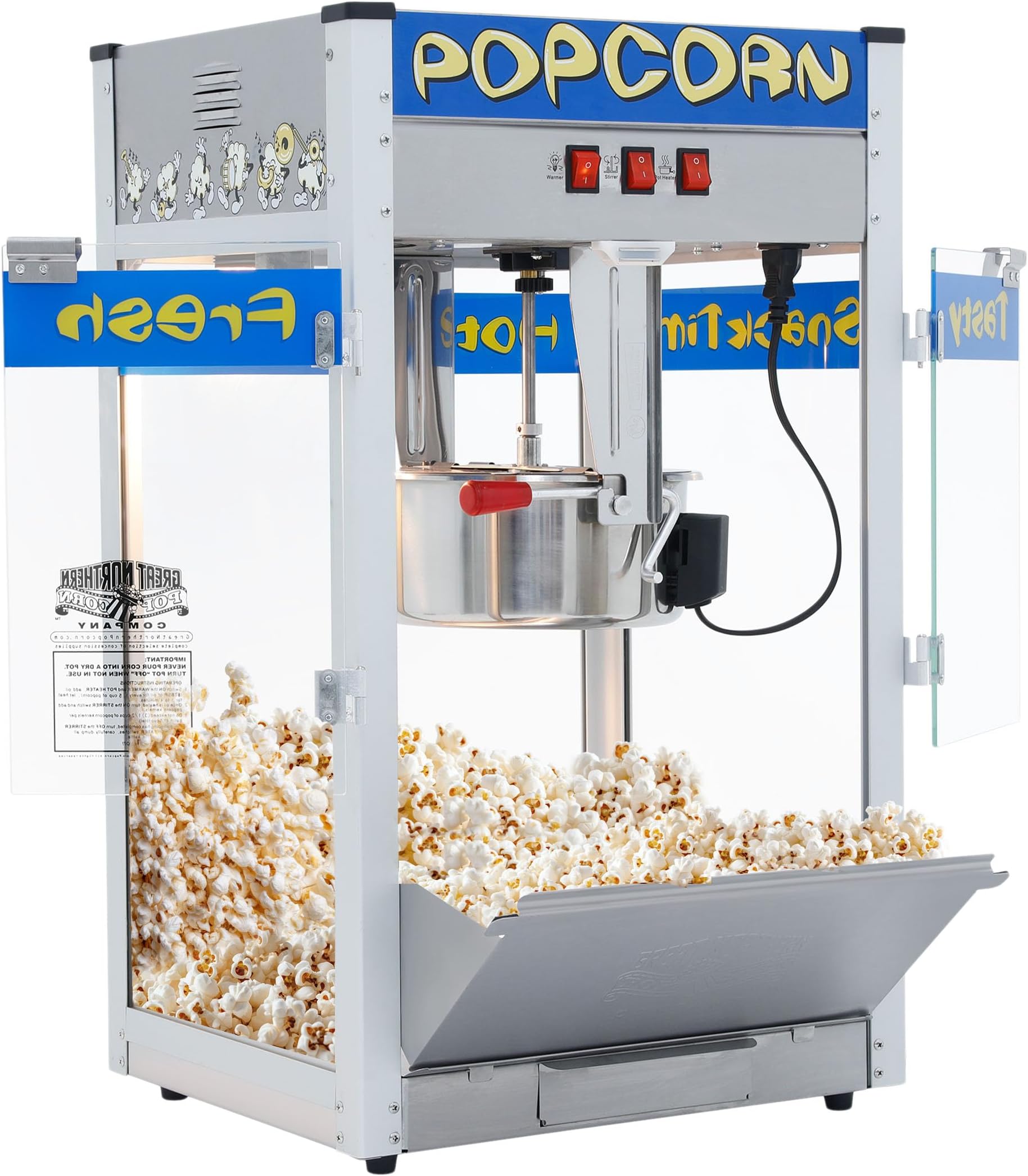 Great Northern Popcorn 6210 Popheaven Commercial quality popcorn style machine with 341g kettle