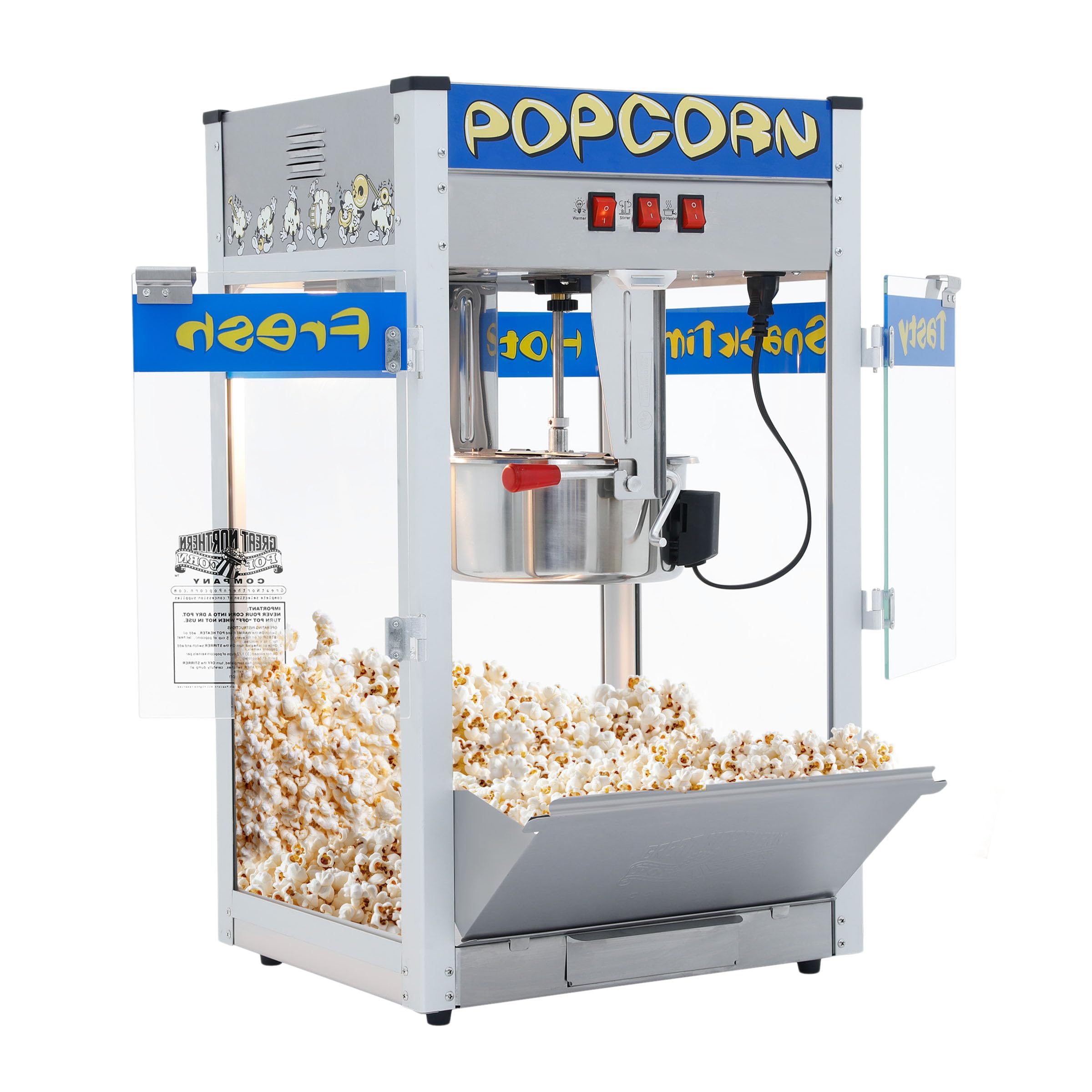 Great Northern Popcorn 6210 Popheaven Commercial quality popcorn style machine with 341g kettle