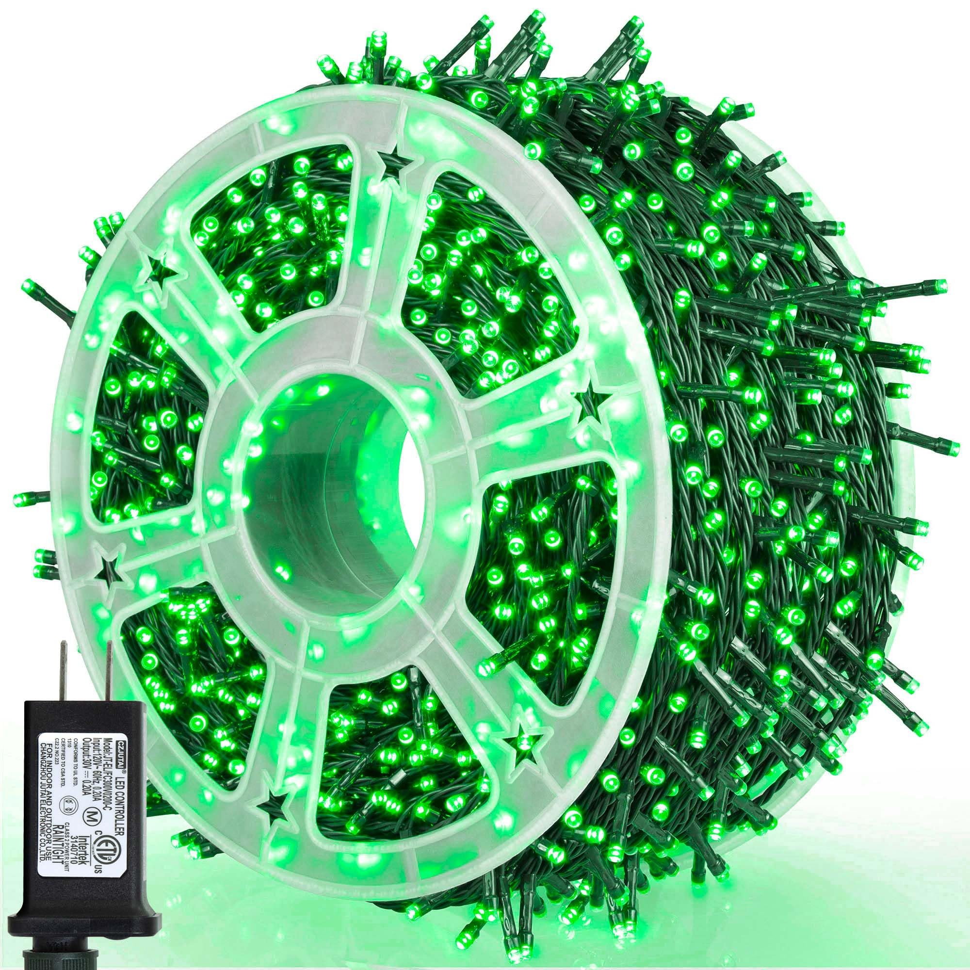 Photo 1 of 164Ft 500 LED Green St. Patrick's Day Lights, Waterproof 8 Twinkle with Memory Functions Green String Lights for Indoor Outdoor Tree Garden St. Patrick's Day Decoration