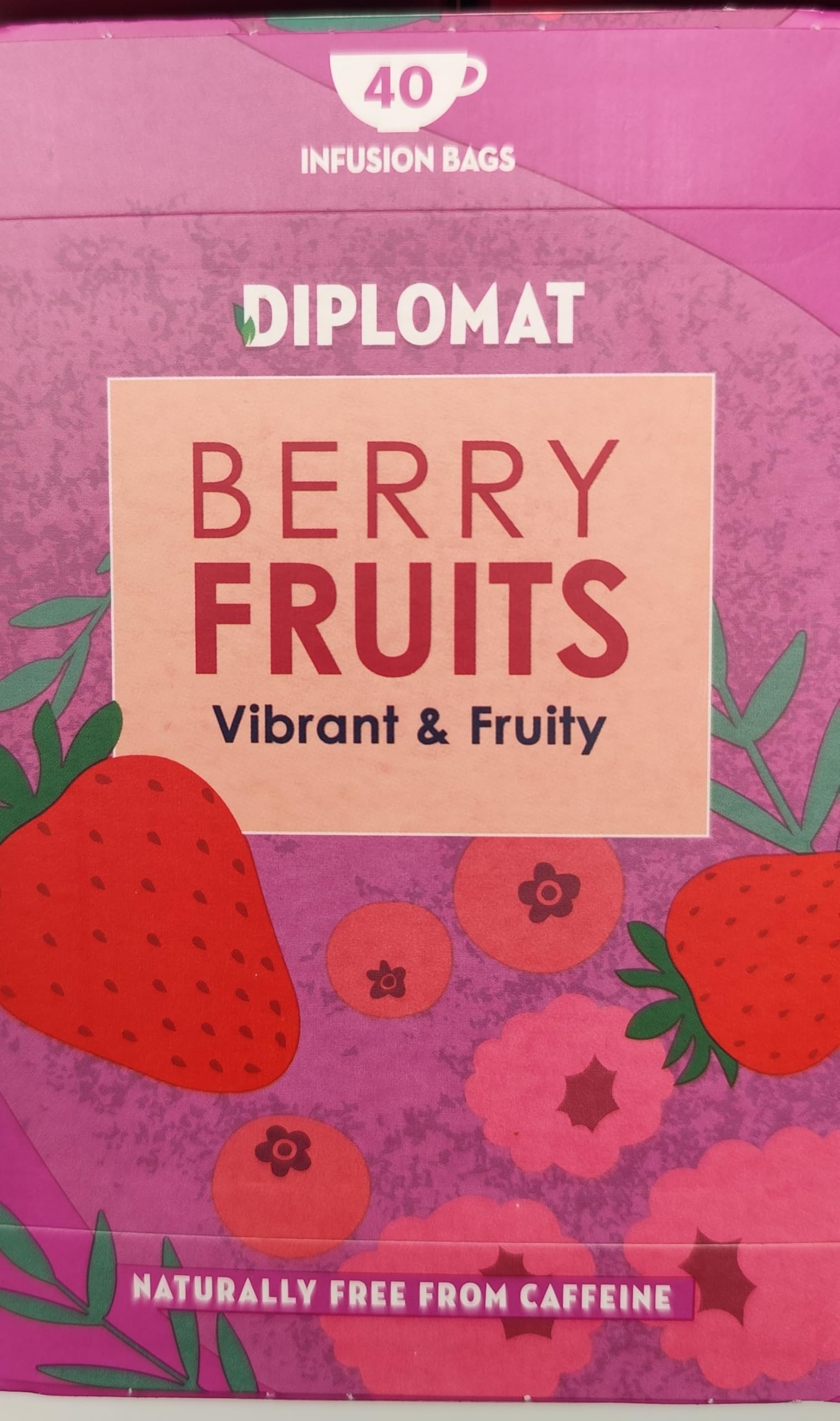 Berry Fruits Herbal Tea – 5 x 40 Bags (200 Total) – Vibrant Fruit
