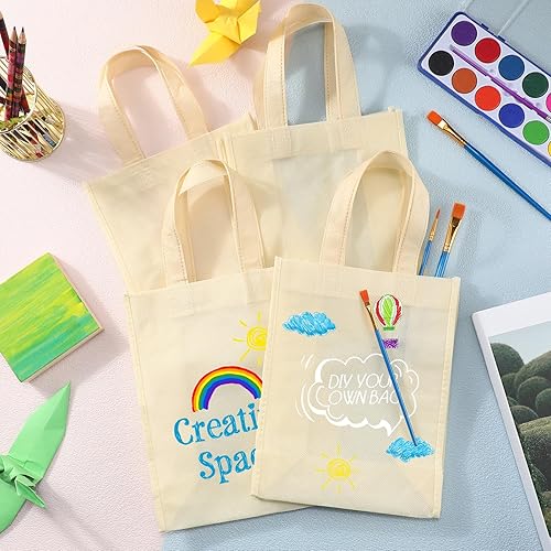 Miniatura 3 de Jexine 100 bolsas no tejidas, bolsas de regalo reutilizables con asas, bolsas de compras, bolsas de comestibles, bolsas de golosinas para fiestas,