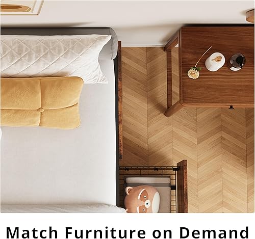 Miniatura 6 de LIKIMIO King Bed Frame with Storage, 4 Drawers and Heavy Strong Metal Support Frames, Solid Stable, Noise-Free, No Box Spring Needed, Easy Assembly,