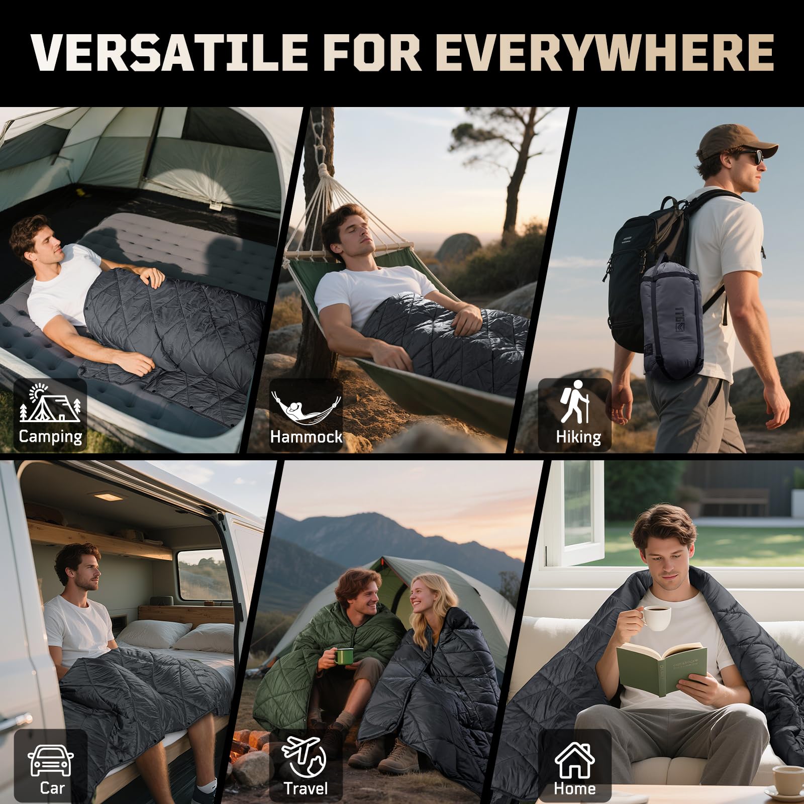 Manta De Camping Plegable E Impermeable Cálida Acamp... | Cuotas Sin Interés