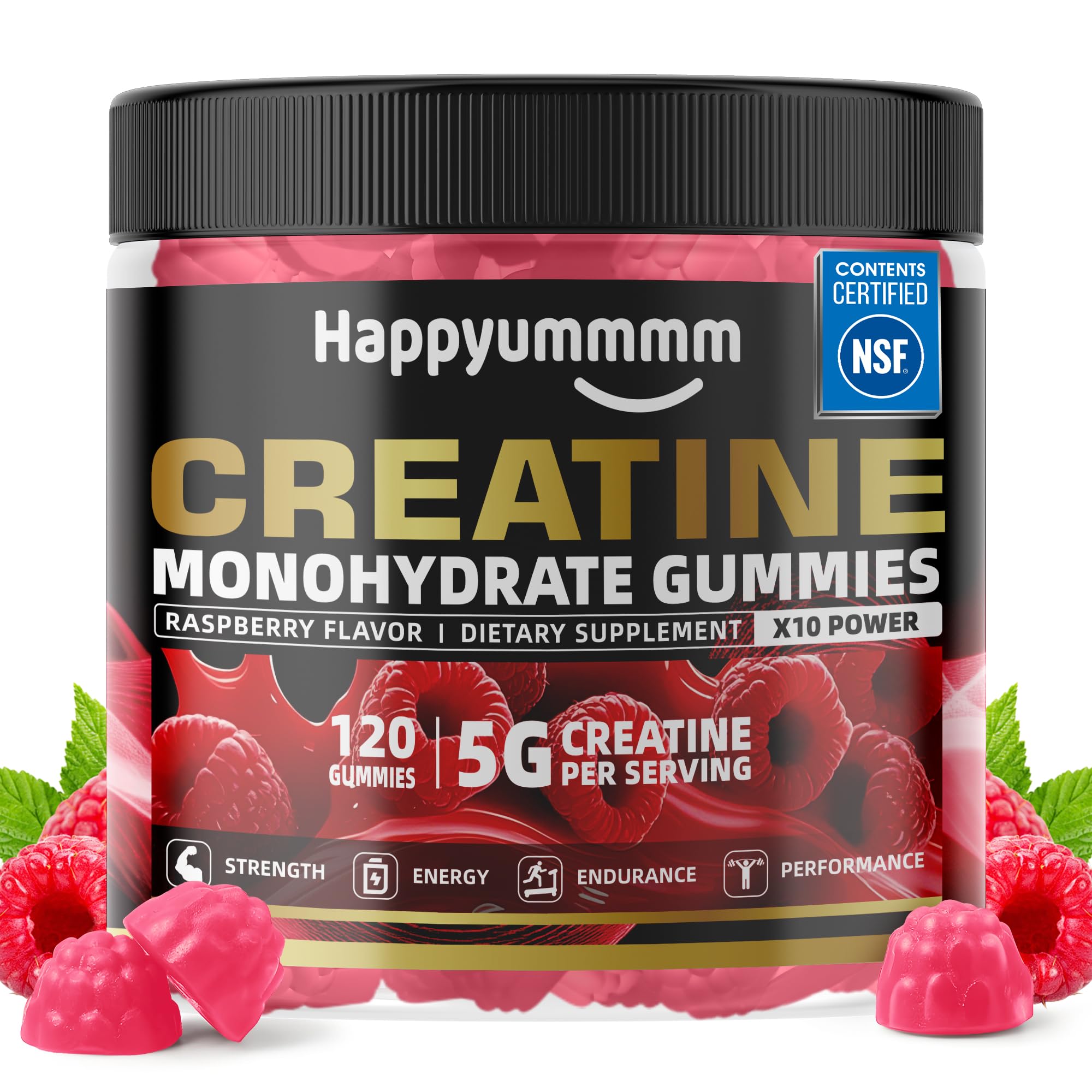 Amazon.com: Happyummmm NSF Certified Creatine Gummy 5g - Creatine