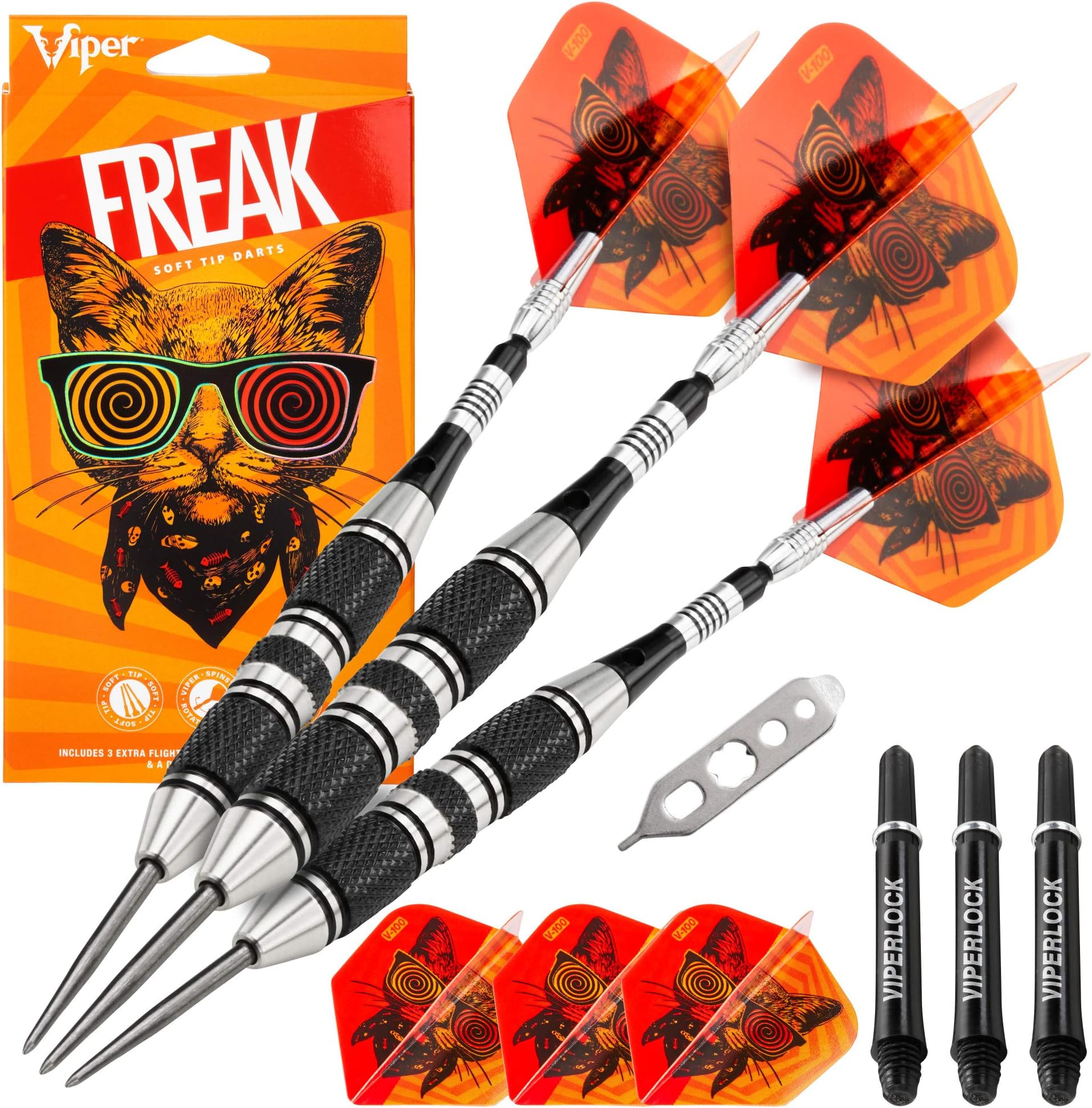 Viper "The Freak" Steel Tip Darts, 22 Grams
