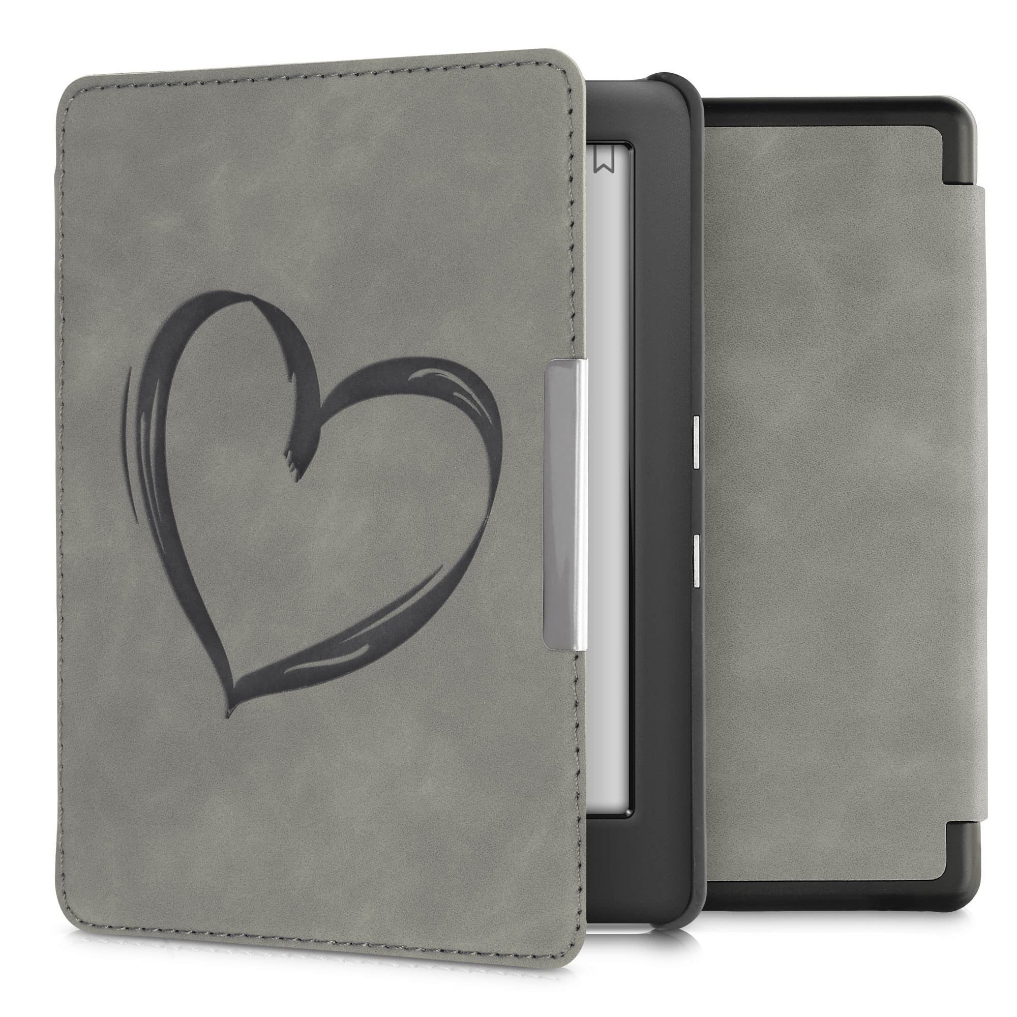 kwmobile Folding Case Compatible with Kobo Sage Cover – Magnetic PU Leather eReader Cover with Stand – Dark Blue