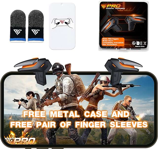 Progameplays Phone Triggers for Gaming – Mobile Triggers for PUBG Mobi...