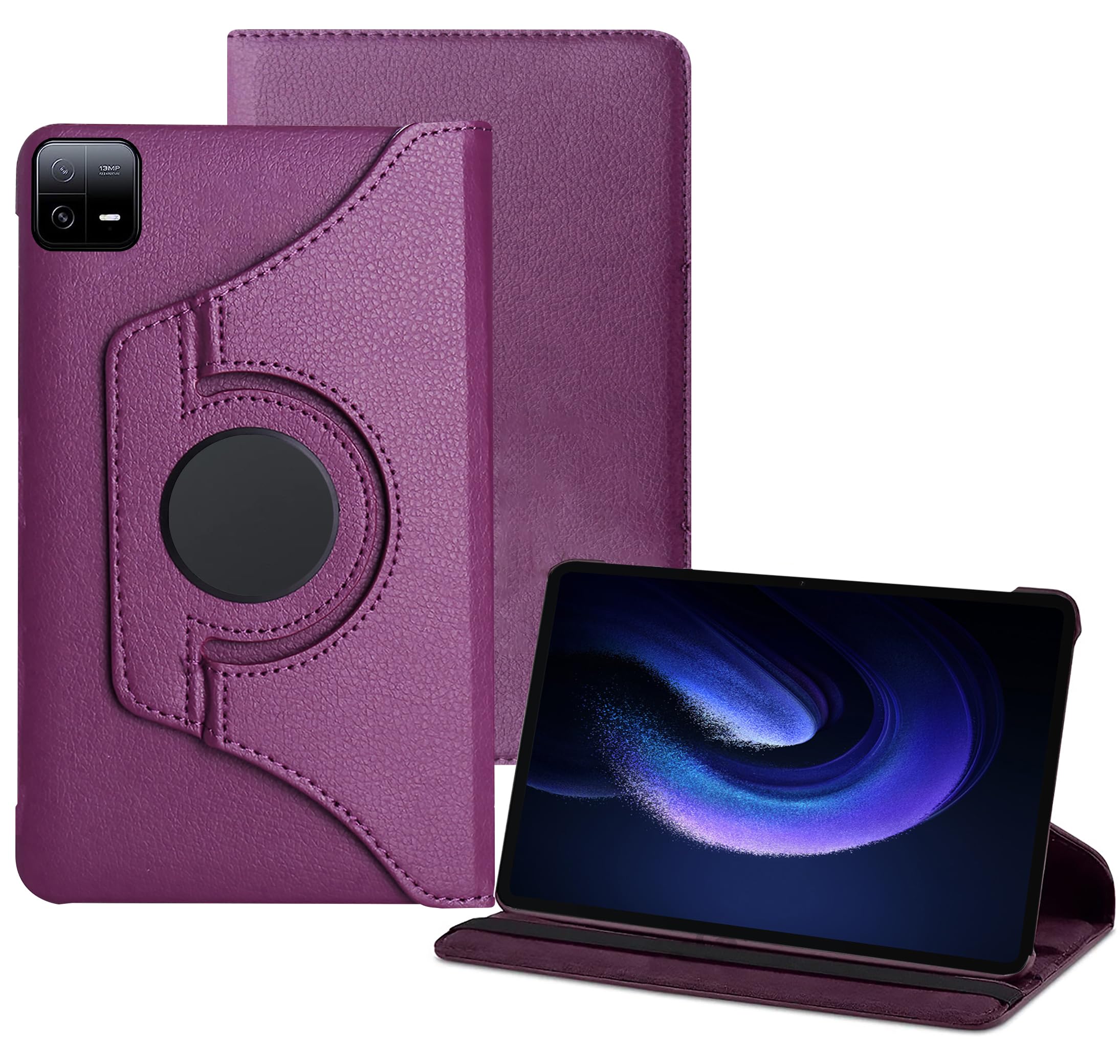 TGK Rotating Cover for Xiaomi Mi Pad 6 11 inch (Purple) 360 Degree Leather Smart Flip Case (B0CKJ898BD) Amazon Price History, Amazon Price Tracker