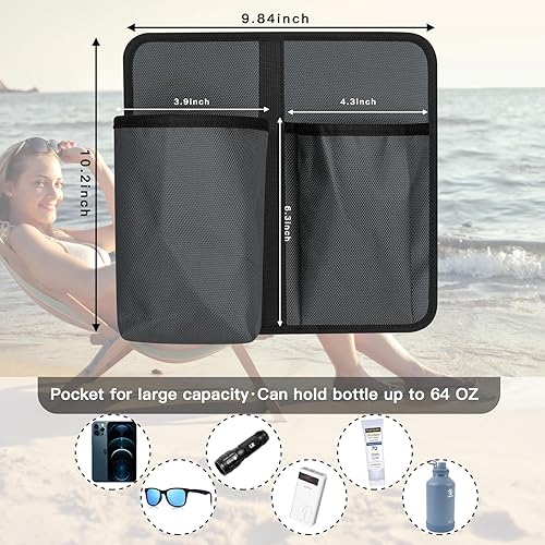 Miniatura 3 de Xxerciz Soporte universal para botella de agua para silla de campamento, soporte universal para botella de agua, reposabrazos de nailon, soporte