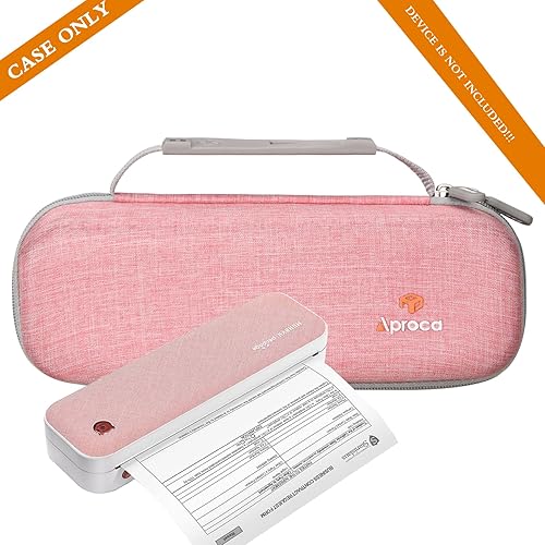 Miniatura 5 de Aproca Estuche portátil de almacenamiento duro rosa, para impresora portátil inalámbrica JADENSMUNBYN impresora portátil ITP01 y accesorios