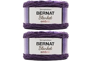 Bernat Blanket Ombre Yarn - 2 Pack of 300g/10.5oz - Polyester -...