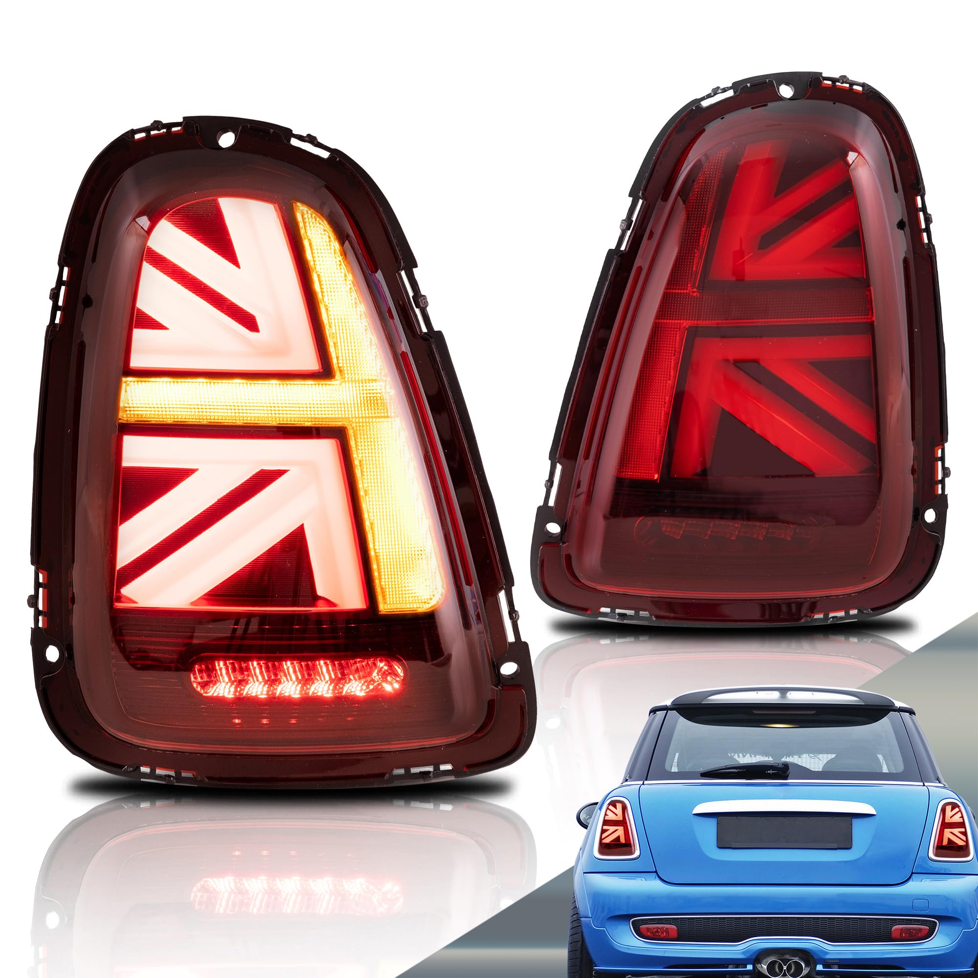 Amazon.com: VLAND LED Tail Lights Compatible with Mini Cooper R56