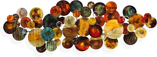 Miniatura 1 de SEI Furniture Longavi - Escultura de pared de metal, multicolor