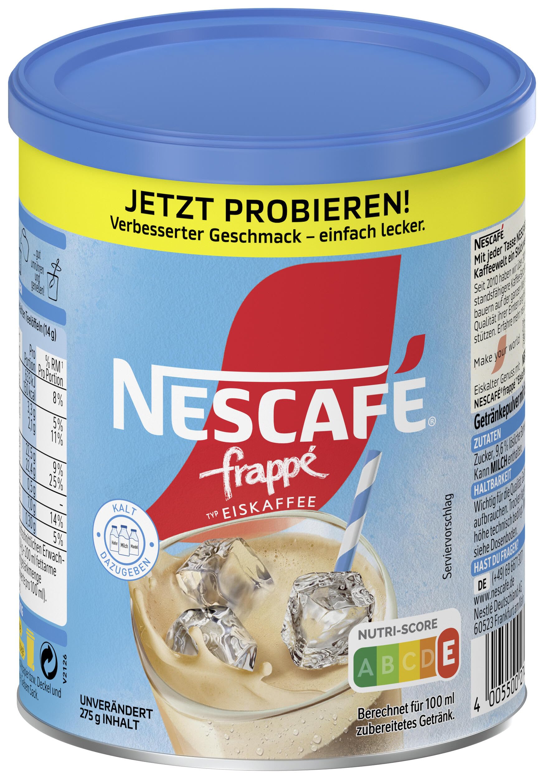 Nescafé Frappé (Pulver), Eiskaffee, 1 Dose à 275 g