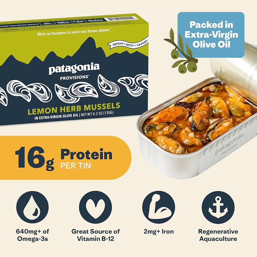 Amazon.com : Patagonia Provisions - Lemon Herb Mussels in Extra