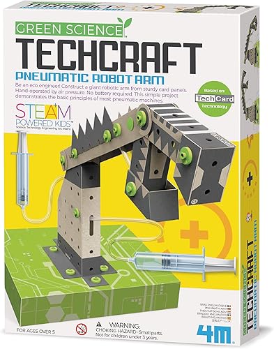 Miniatura 1 de 4M TechCraft Brazo neumático Green Science, STEAM