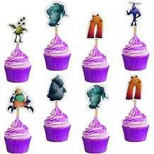 Monstr At Work Cupcake Topper Decoration Premium Monster-Themed Birthday Party Cupcake Bright, Fun & Cake Colorful Party Table Decor for Monster Bash, or Home Events Easy to Use