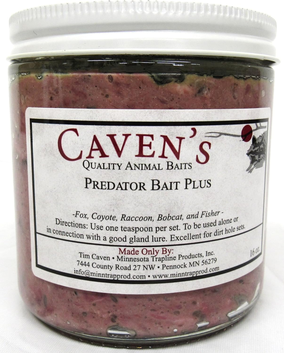 Predator Bait Plus - Caven's Baits Large 16 Ounce Jar