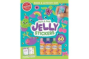 Klutz Paint & Peel Jelly Stickers Craft Kit: Hours of Rainbow-Tinted Creative Joy