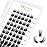 QUEWEL Cluster Lashes 72 Pcs Wide Stem Individual Lashes C/D Curl 8-16mm Length DIY Eyelash Extension False Eyelashes Natural02 Styles Soft for Personal Makeup Use at Home (Natural02-C-MIX8-16)