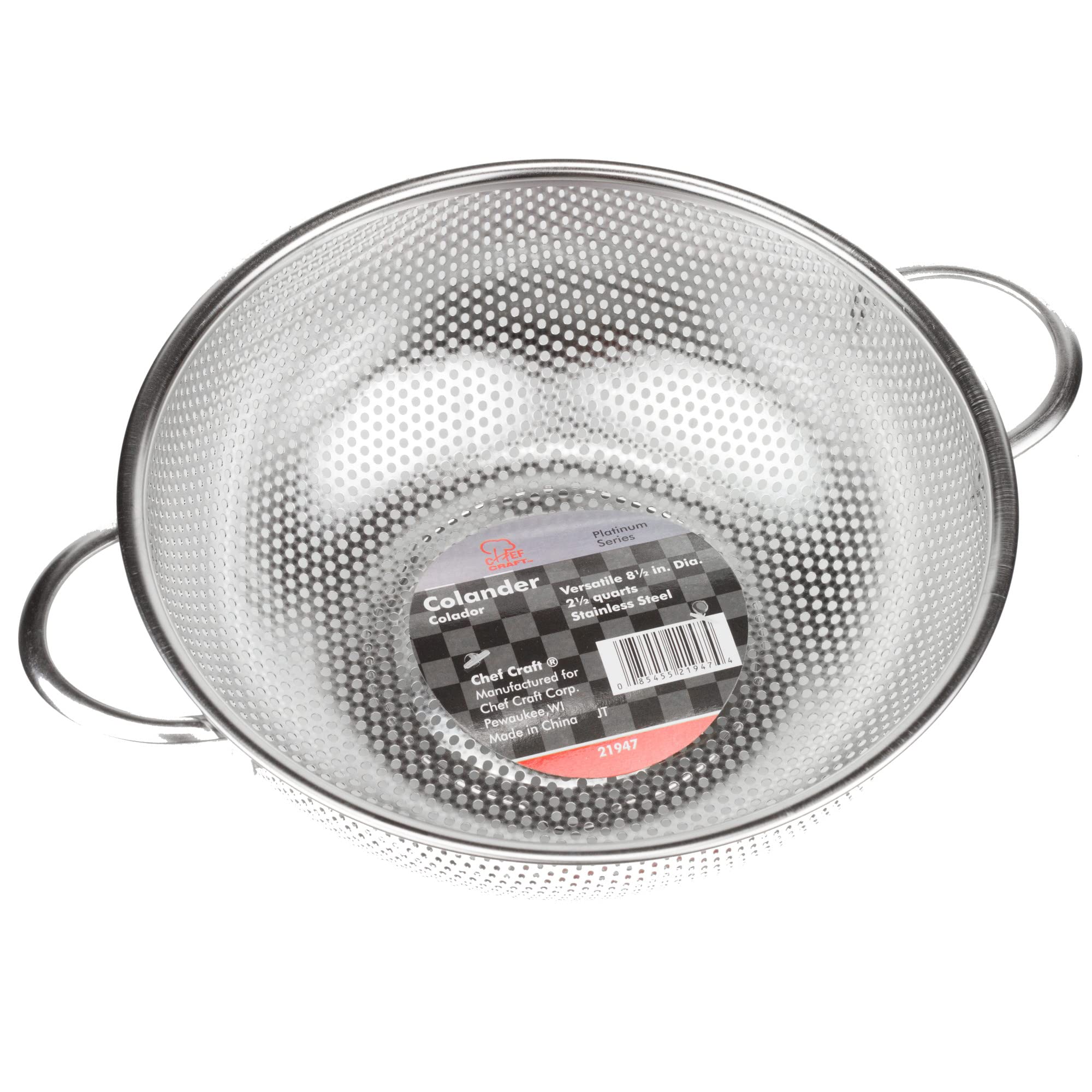 Chef Craft Passoire en Acier Inoxydable 21,6 cm