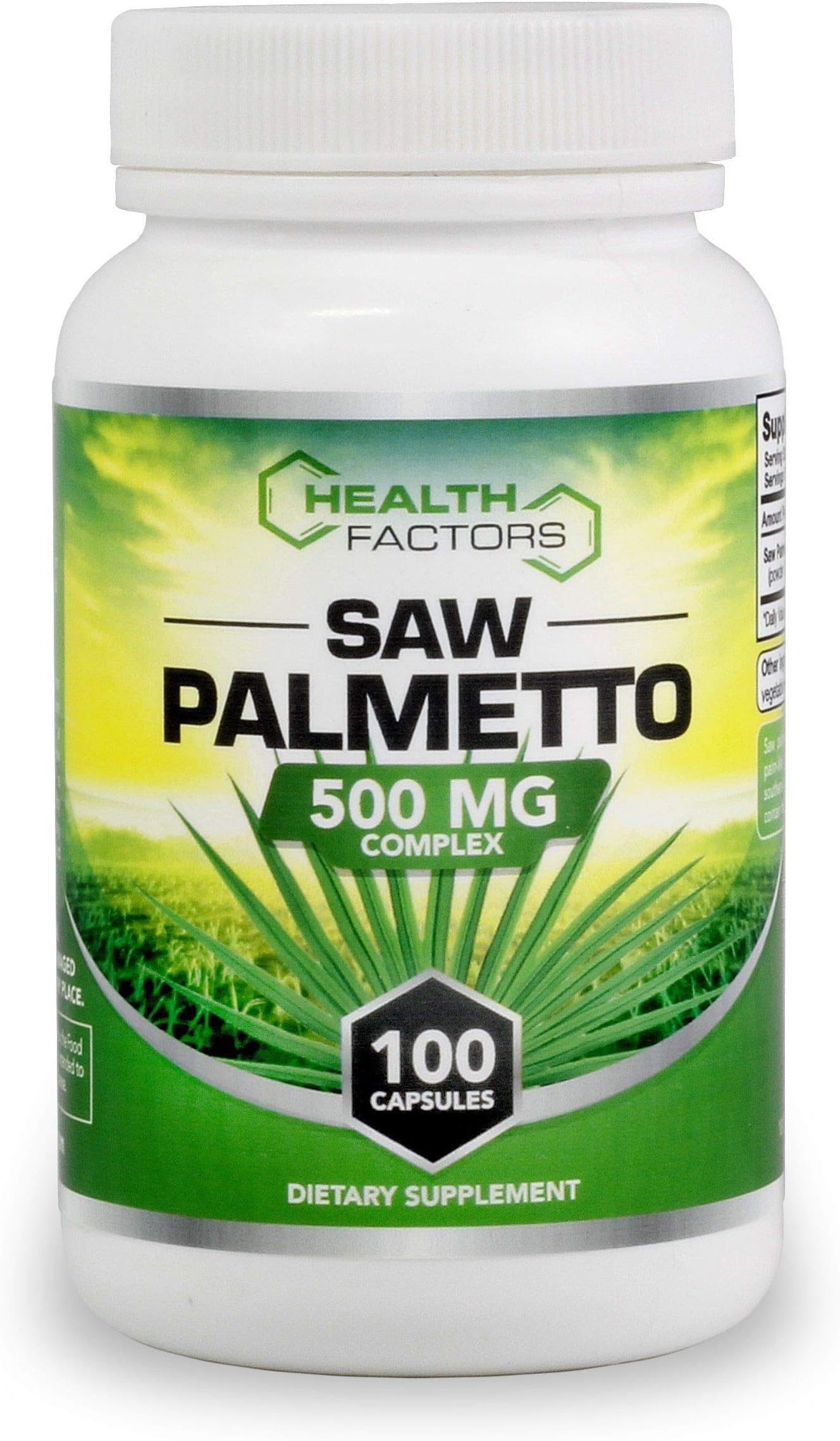 Saw Palmetto for Prostate Support - Berry Powder with Extract to Reduce Frequent Urination and Help Block DHT to Reduce Hair Loss - 500 MG Capsules - Money-Back Guarantee