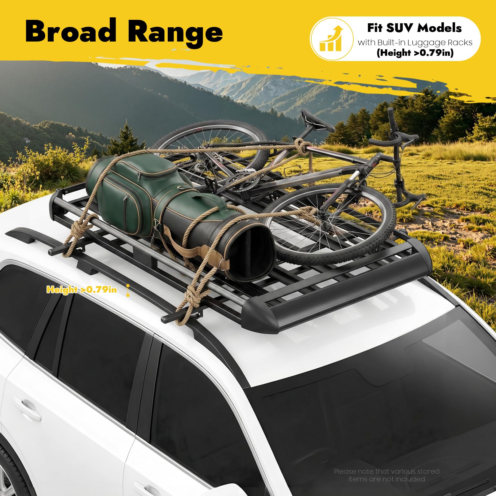 Portaequipajes universal de 160 cm, cesta para el techo del coche, cesta de aluminio, color negro, capacidad de peso de 150 kg, ancho ajustable de 100-135 cm (160 cm)