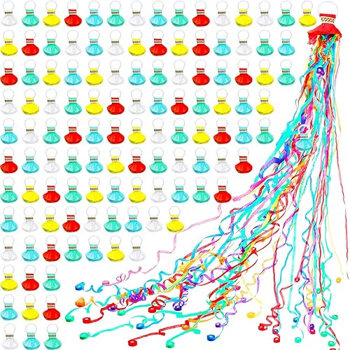 100 piezas de serpentinas coloridas de mano, sin ensuciar, confeti, para fiesta, boda, compromiso, graduación, fiesta, regalos, espectáculos,