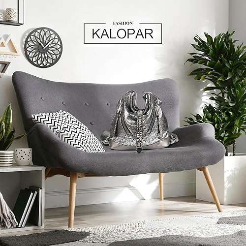 Miniatura 6 de kalopar Hobo Bags for Women,Large Shoulder Tote Bag for Women,Shiny Leather Trendy Purse with Zipper.