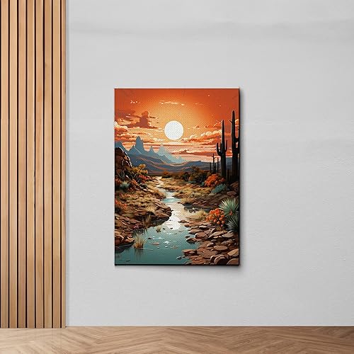 Miniatura 6 de Red Mesa, Archival Print of Landscape Prints of Red Mountain in Mesa, Arizona, Canvas, Art Print