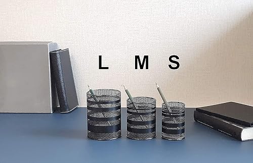 Miniatura 4 de Soporte para bolígrafo para escritorio, soporte de malla metálica para lápices, organizador de tazas, papelería de oficina, soporte para brochas de