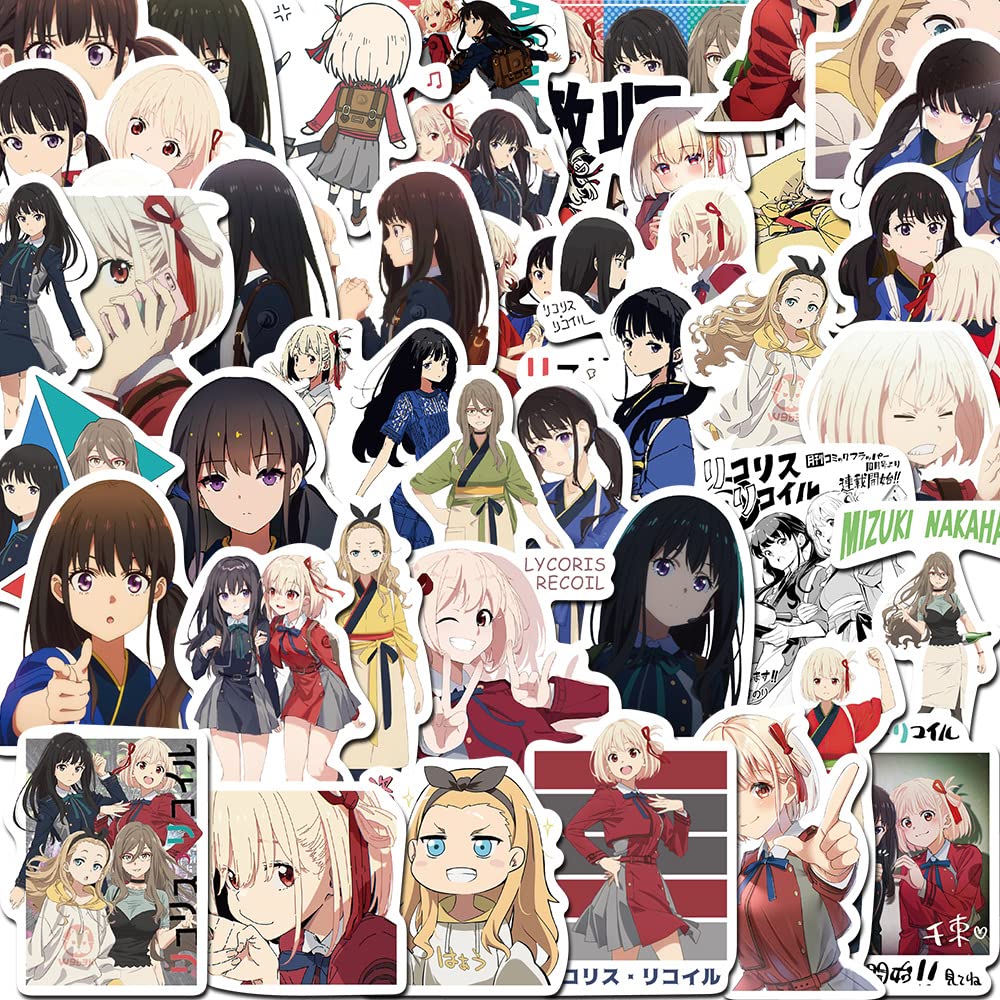 Otakun Lycoris Recoil Anime Stickers (50PCS) Non Repeat Self-Adhesive Vinyl Stickers for Laptop Smartphones Gifting (B0BY5N9YRS) Amazon Price History, Amazon Price Tracker