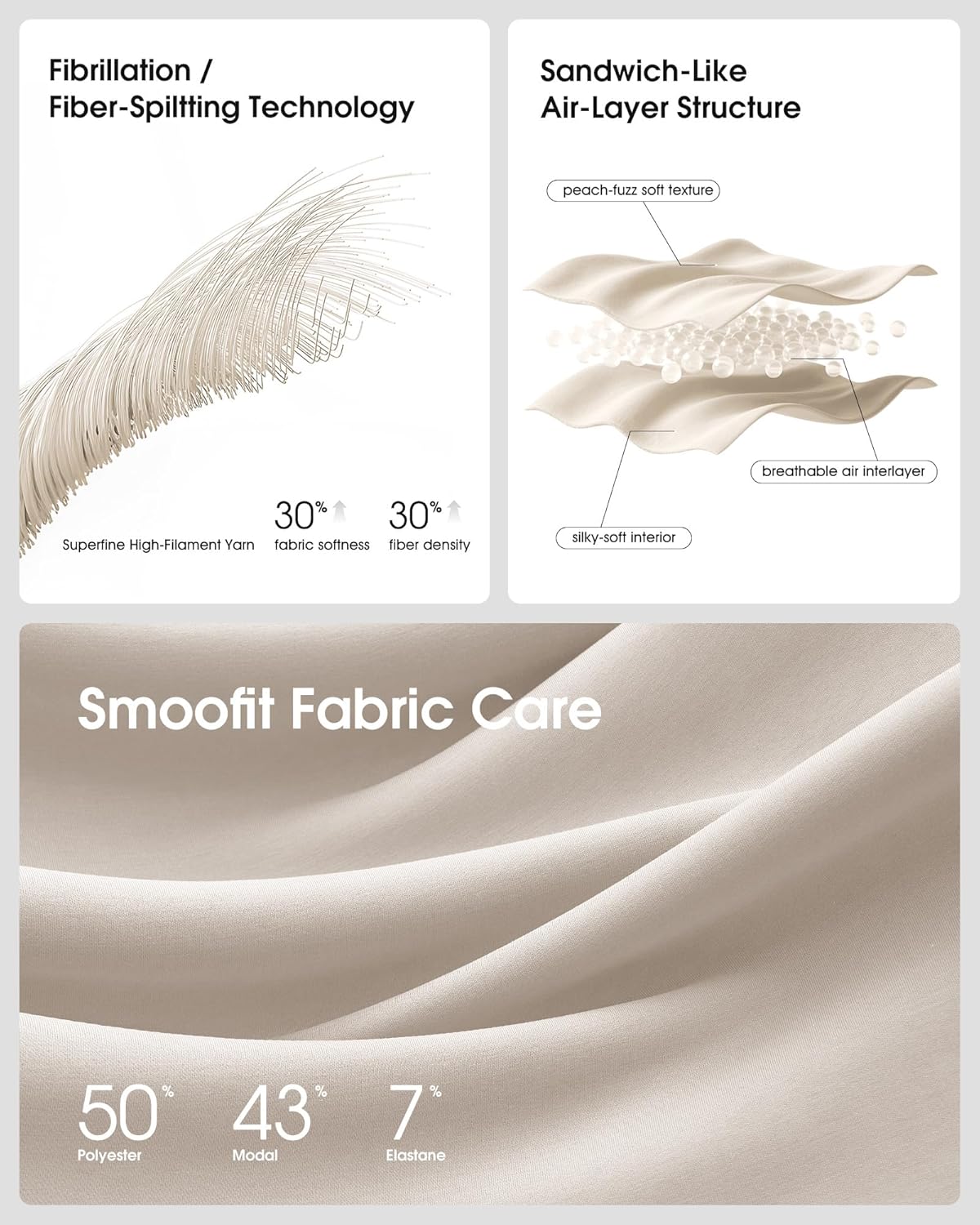 G4Free Smoofit Capri Pants for Women Wide Leg Yoga Pants High Waist Summer Travel Casual Pants with Pockets - Image 3