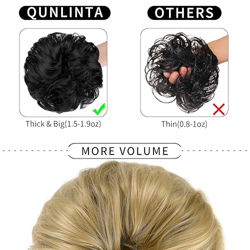 Miniatura 3 de Extensiones de pelo de chongo desordenado, de pelo recogido con liga, de coleta, accesorios para el cabello para mujeres, señoras y niñas
