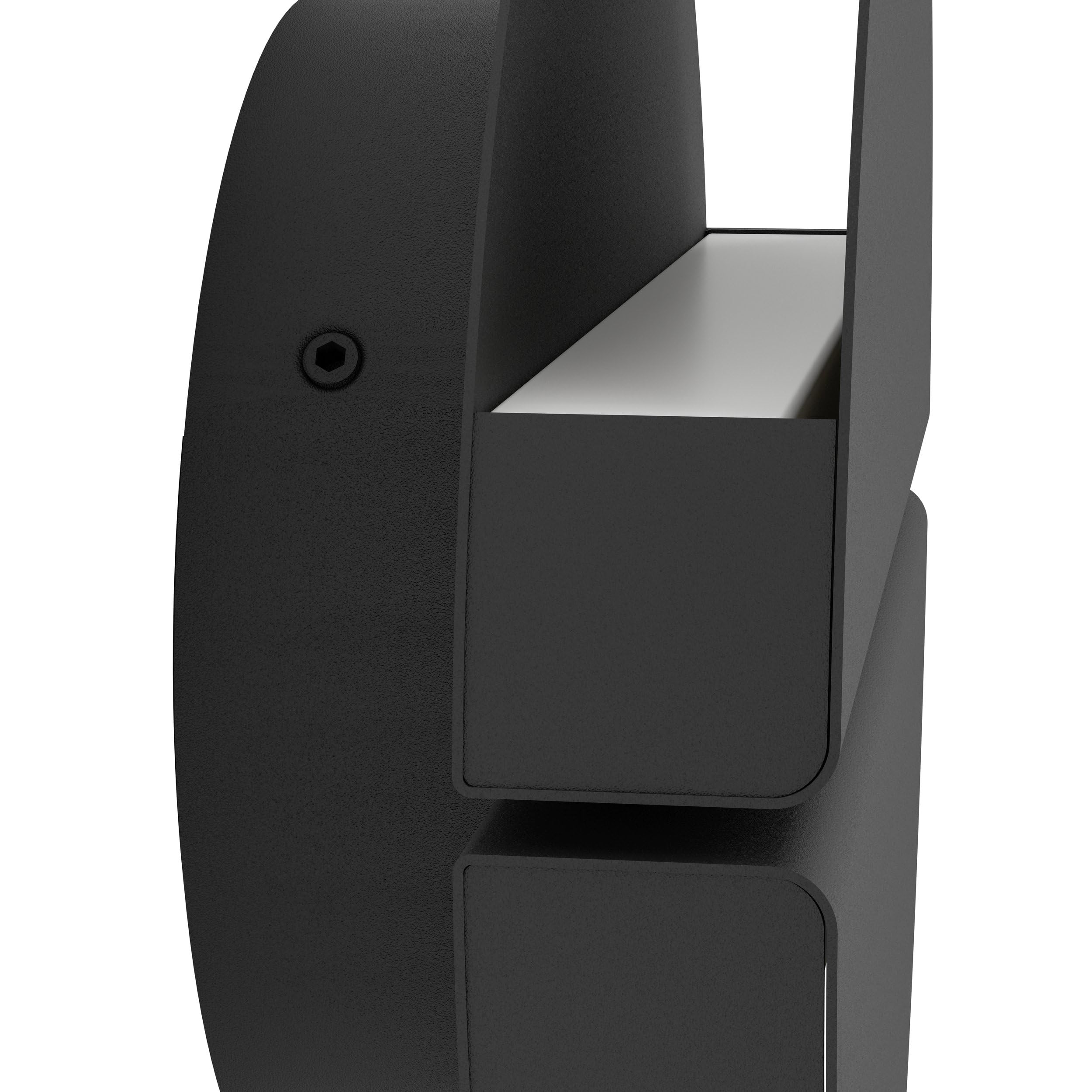 EGLO LED Wandlampe Pianosa, Wandleuchte innen mit indirekter Beleuchtung | runde Schlafzimmerlampe aus Metall in Schwarz, warmweiß - kaltweiß, Ø 18 cm