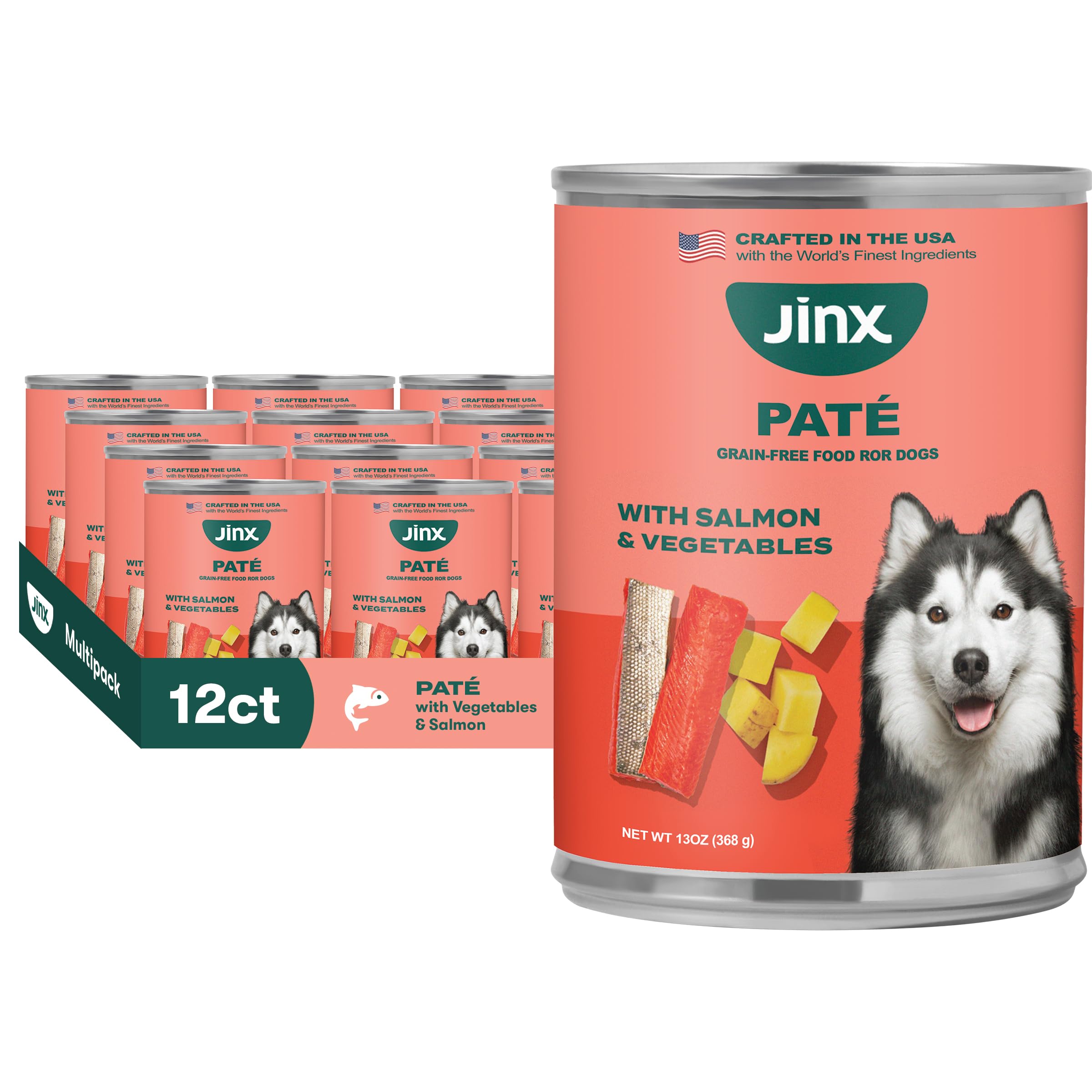 Jinx Premium Wet Dog Food Salmon Pate