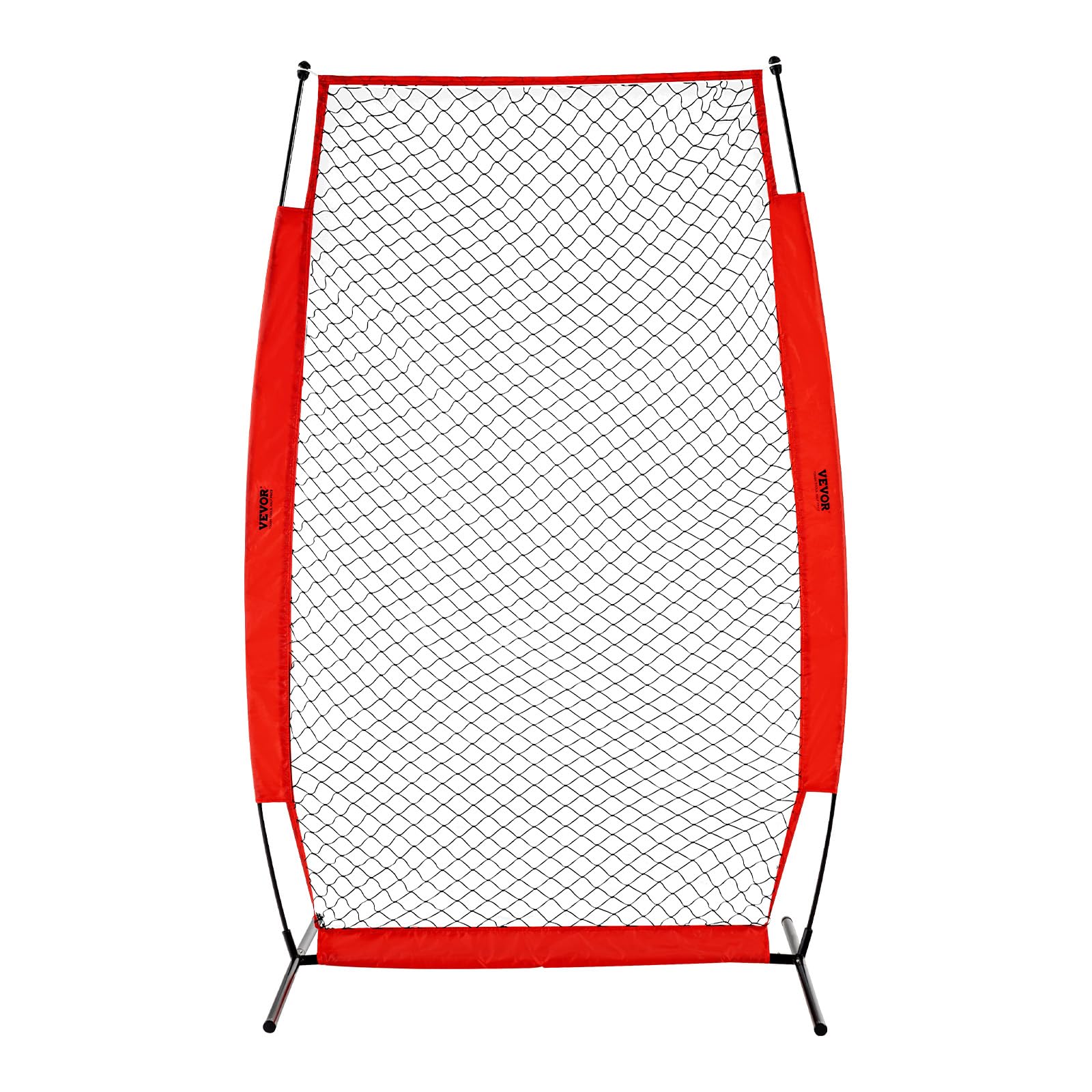 VEVOR Écran Protecteur de Baseball en I, Filet de Protection de Softball 140 x 218 cm, Portable avec Sac de Transport et Piquets de Sol, Équipements pour Cage de Frappeurs Protection Lanceurs