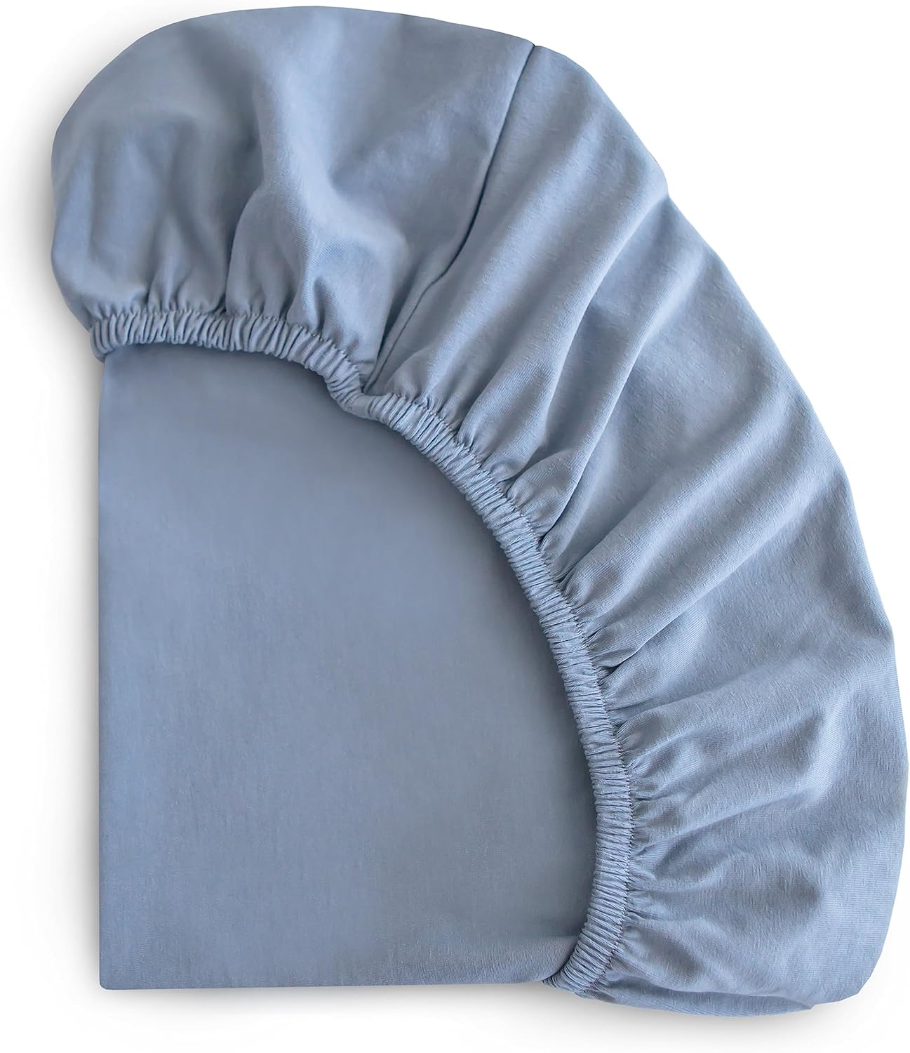 mushie Stretchy & Soft Crib Sheet | Fitted 28" x 52" (Tradewinds)