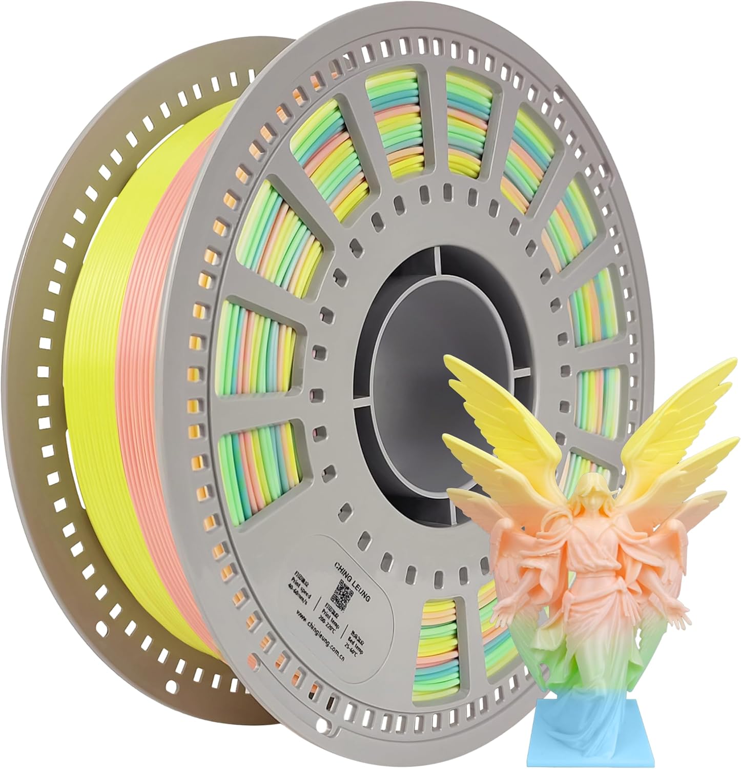 SHIMMERFlL Rainbow Filament, 3D Printer Filament, PLAFilament 1.75mm, Multicolor Filament, DimensionalAccuracy +/-0.03 Mm, Pla Filament, Pla 1 Kg (2.2 Lbs) PerRoll