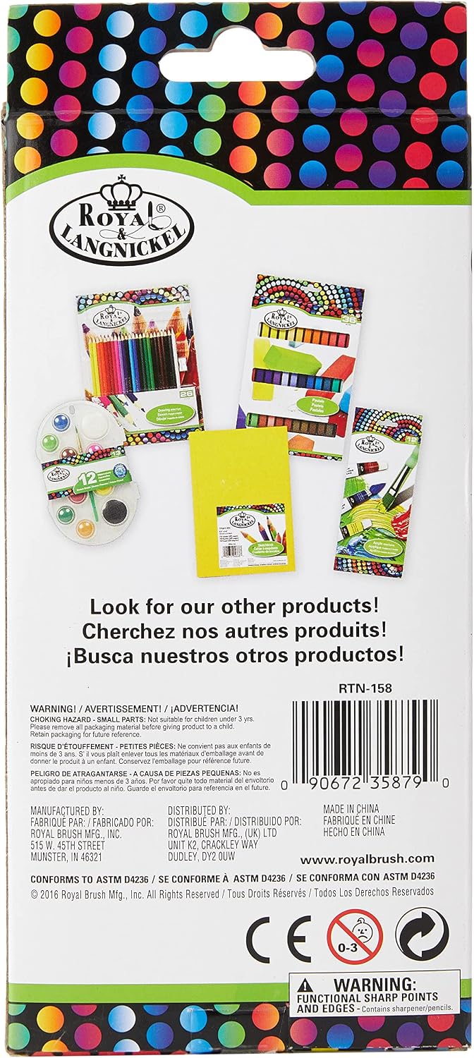 ROYAL BRUSH Neon Colored Pencils-12/Pkg, 12 Count (Pack of 1)