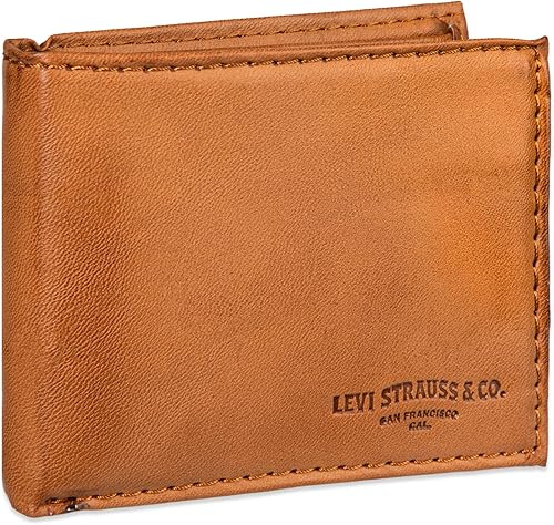 Miniatura 10 de Levis Cartera plegable para hombre con capacidad extra Cuero negro, Brown, Negro carbón 2, Deep Black, Marrón Delgado, Tan Travel, Turlock Tan