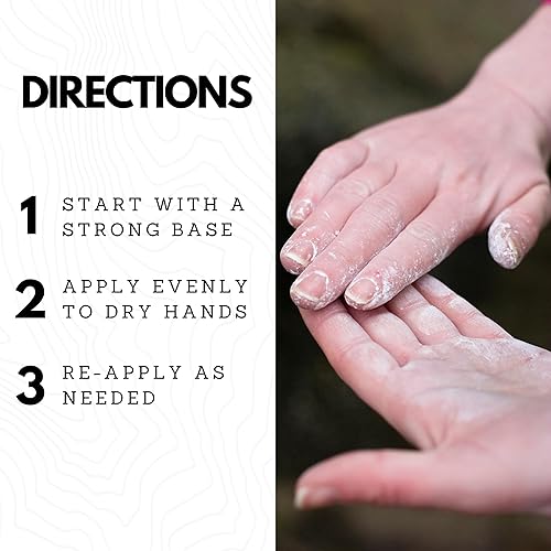 Miniatura 5 de SURVIVOR Gym Chalk - Climbing Chalk, Lifting Chalk, Gymnastics Chalk - Pure Magnesium Carbonate Hand Chalk Powder, Weightlifting Chalk Gym - Rock