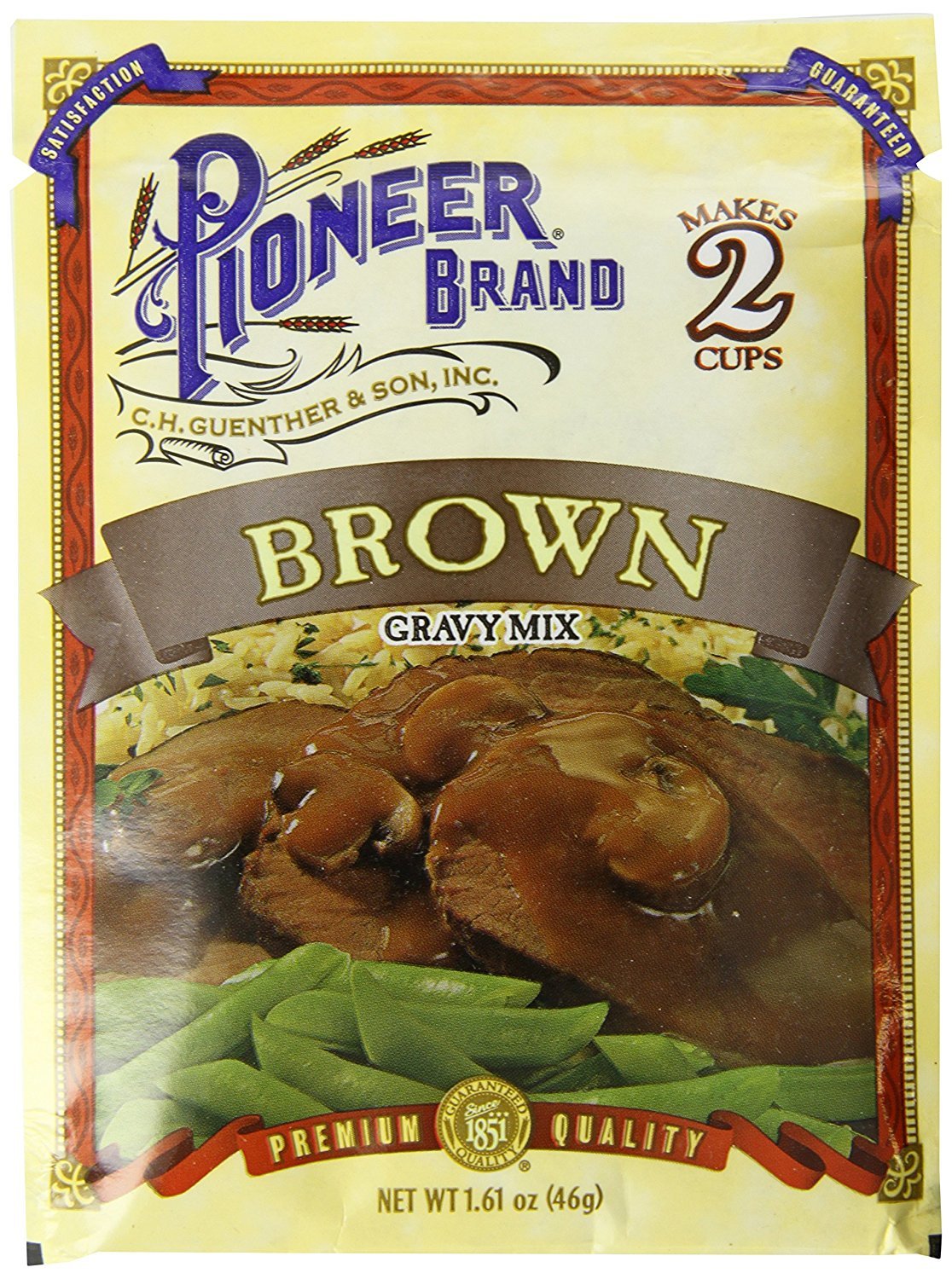 Pioneer Brown Gravy Mix, 1.61 Ounce (Pack of 12)