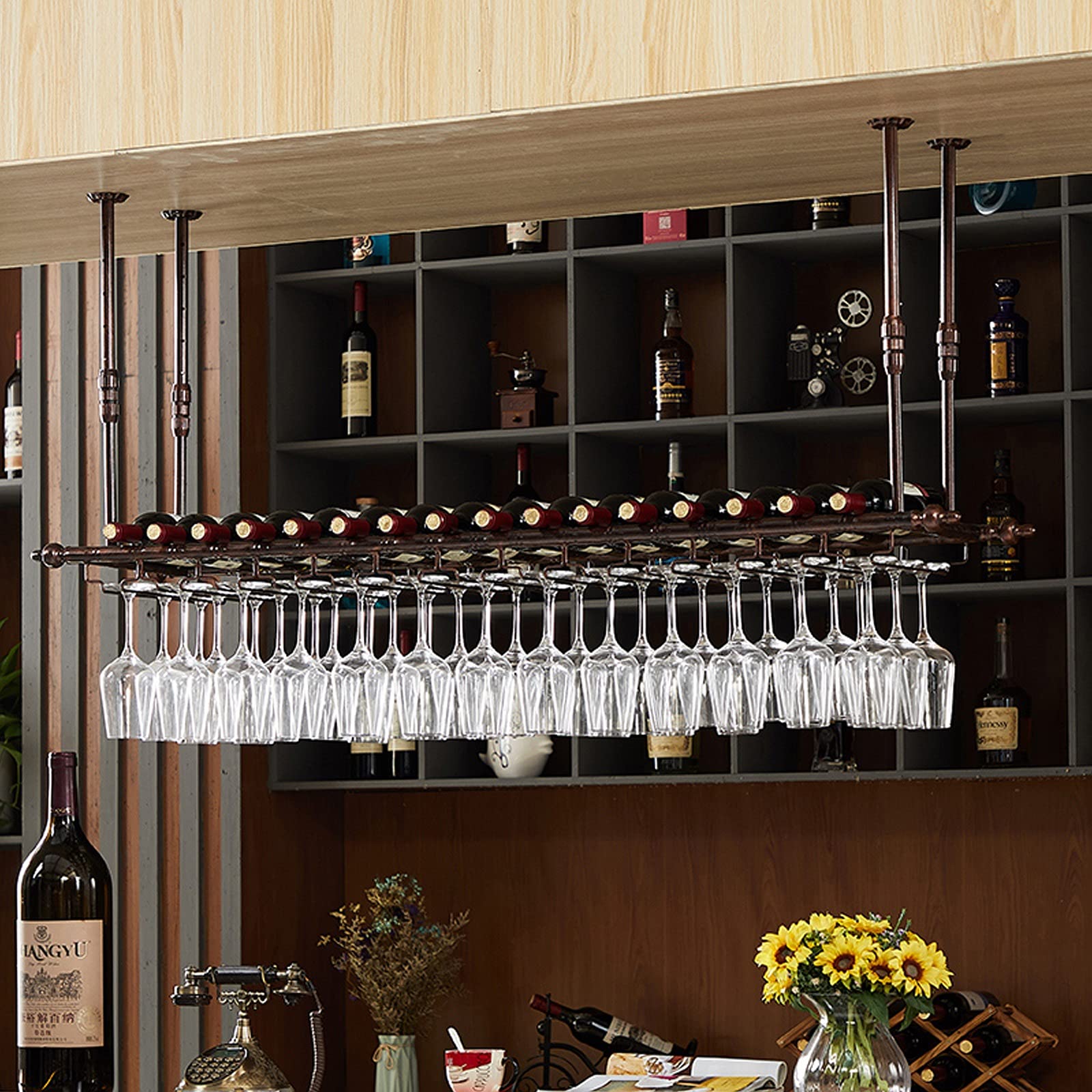 Porte-verre à vin suspendu pour sublimer vos soirées et votre cuisine