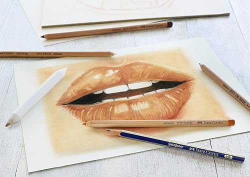 Miniatura 8 de Faber-Castell Juego de bocetos de carbón - Juego de 7 piezas de suministros de arte de carbón y pastel