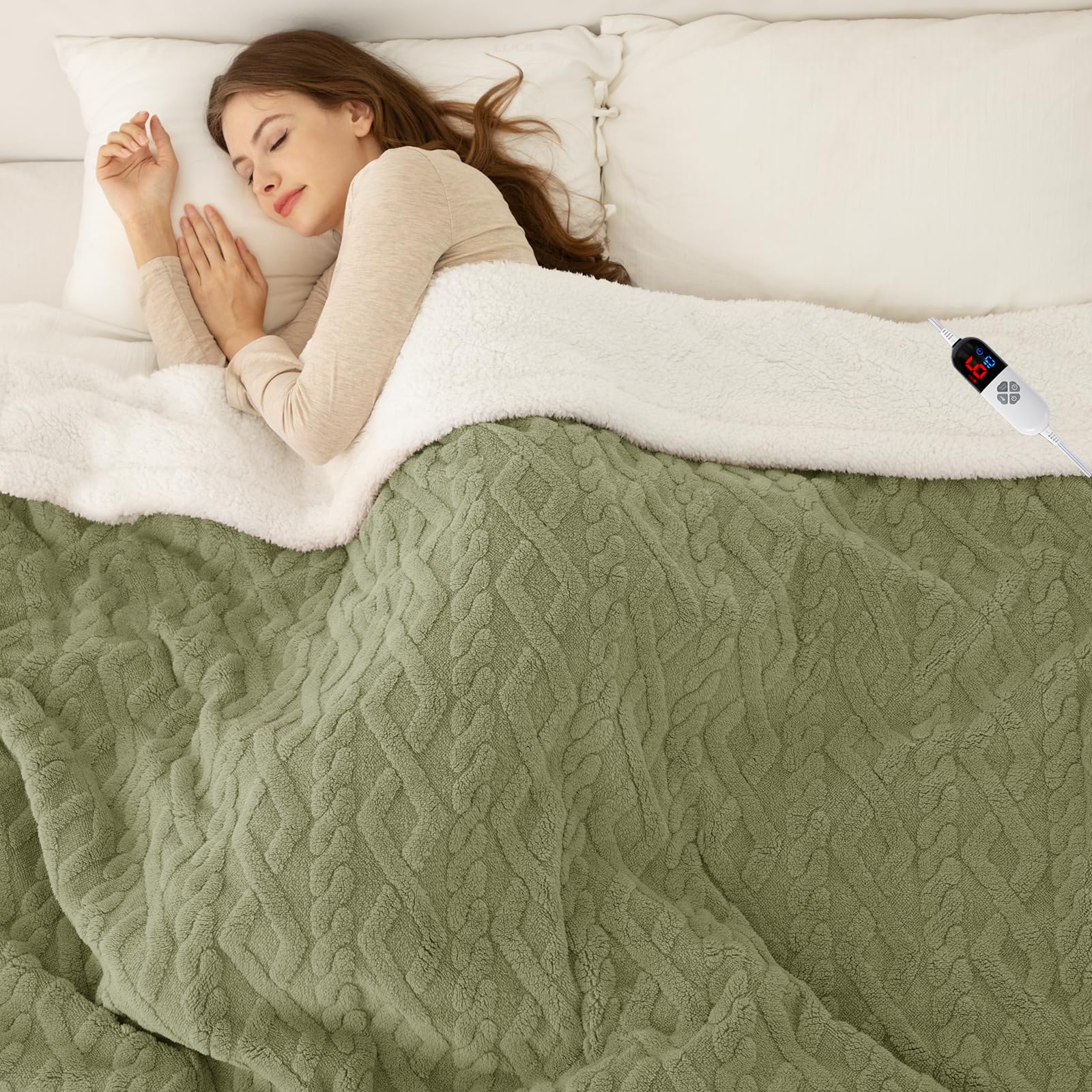 LUZARTA Heated Blanket Full
