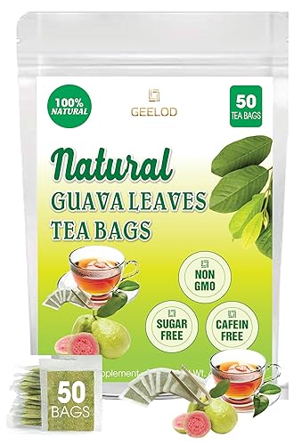 Miniatura 2 de Premium 50 bolsas de té de hoja de guayaba (50x2.0.11 oz), 100% natural y puro de hojas de guayaba. Té de hierbas de guayaba de hojas sueltas. Té de
